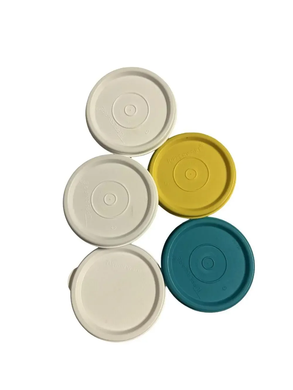 Vintage Tupperware Snack Cups Bowls w‎ Lids Set of 5 Colorful USA